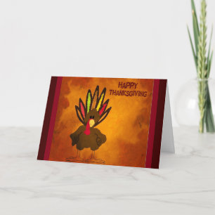 Thanksgiving Turkije Wenskaart Feestdagen Kaart