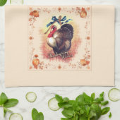 Thanksgiving Turkije wenst Theedoek (Gevouwen)