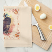 Thanksgiving Turkije wenst Theedoek (Quarter Fold)