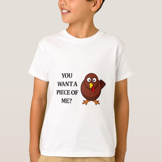 Thanksgiving Turkije (wil een stuk) T-shirt (Voorkant)