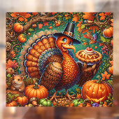 Thanksgiving Turkije Window Cling Raamsticker (Vel 2)