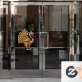 Thanksgiving Turkije Window Cling Raamsticker (Kantoordeur)