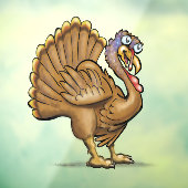 Thanksgiving Turkije Window Cling Raamsticker (Vel 3)