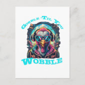 Thanksgiving Turkije Wobble Briefkaart (Voorkant)