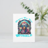 Thanksgiving Turkije Wobble Kaart (Staand voorkant)