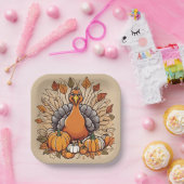 Thanksgiving Turkije woestijn Bord (Feest)