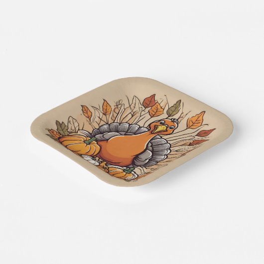 Thanksgiving Turkije woestijn Bord (Gebogen)
