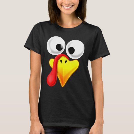 Thanksgiving Turkije wordt geconfronteerd met gezi T-shirt (Voorkant)