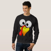 Thanksgiving Turkije wordt geconfronteerd met gezi Trui (Voorkant volledig)