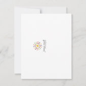 Thanksgiving Turkije zijdelingse gepersonaliseerde Notitiekaartje (Achterkant)