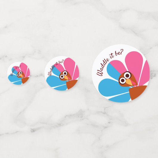 Thanksgiving TurkijeGenderonthulling Confetti (Voorkanten)