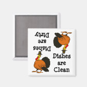 Thanksgiving Turky Vaatwasser Magnet (Voorkant / Achterkant)