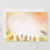 Thanksgiving tweeling verjaardagsfeestje kaart (Achterkant)