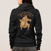 Thanksgiving Twerkey Adult Full-Zip Hoodie (Achterkant)