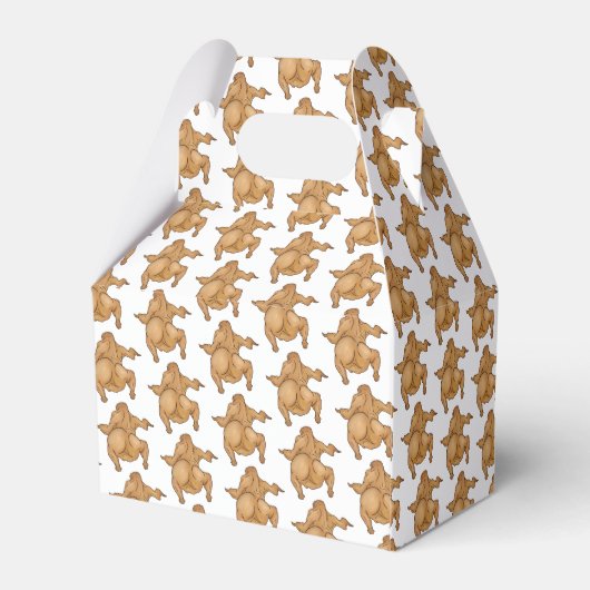 Thanksgiving Twerkey Favor Box Bedankdoosjes (Achterkant)