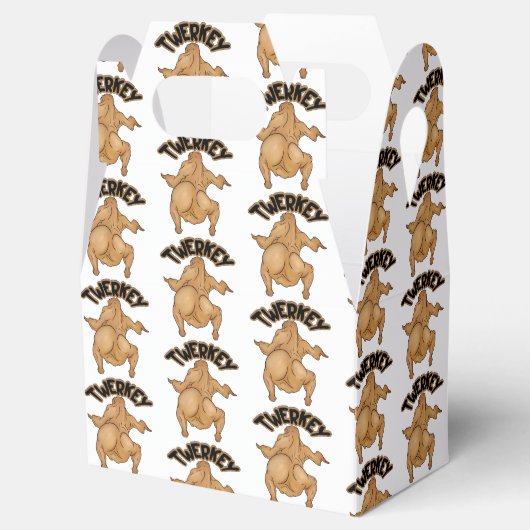 Thanksgiving Twerkey Favor Box Bedankdoosjes (Geopend)