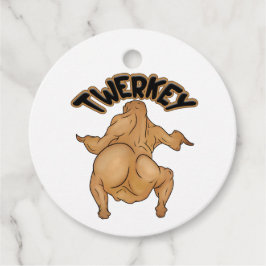 Thanksgiving Twerkey Favor Tags Bedankjes Labels