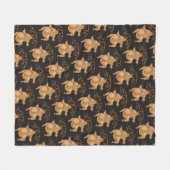Thanksgiving Twerkey Flaneldeken Fleece Deken (Voorkant (Horizontaal))