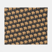 Thanksgiving Twerkey Fleece Blanket (Voorkant (Horizontaal))