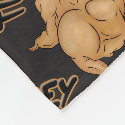 Thanksgiving Twerkey Fleece Blanket Deken (Hoek)