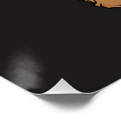 Thanksgiving Twerkey Glanzende Poster (Hoek)