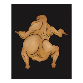 Thanksgiving Twerkey Glanzende Poster