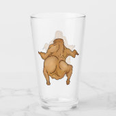 Thanksgiving Twerkey Glass Cup Glas (Voorkant)