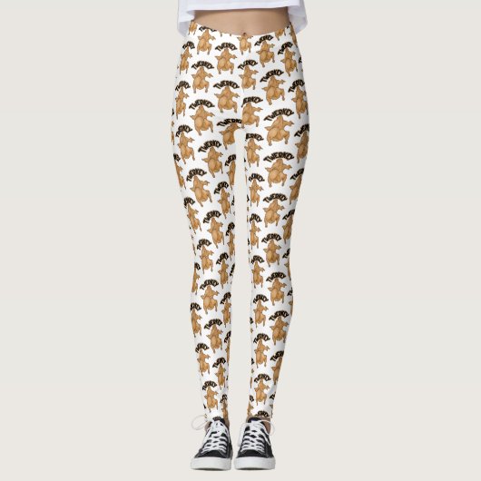 Thanksgiving Twerkey Leggingen Leggings (Voorkant)