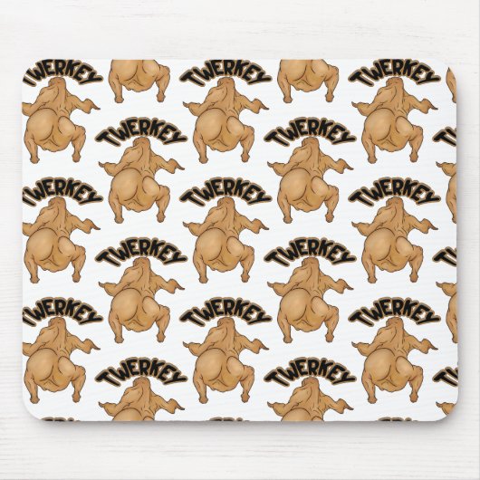 Thanksgiving Twerkey Mousepad Muismat (Voorkant)