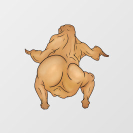 Thanksgiving Twerkey Ruitstickers Raamsticker