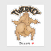 Thanksgiving Twerkey Sticker (Vel)