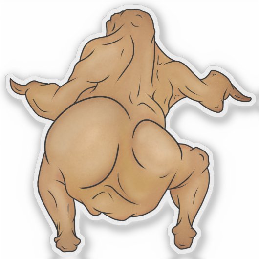 Thanksgiving Twerkey Sticker (Voorkant)