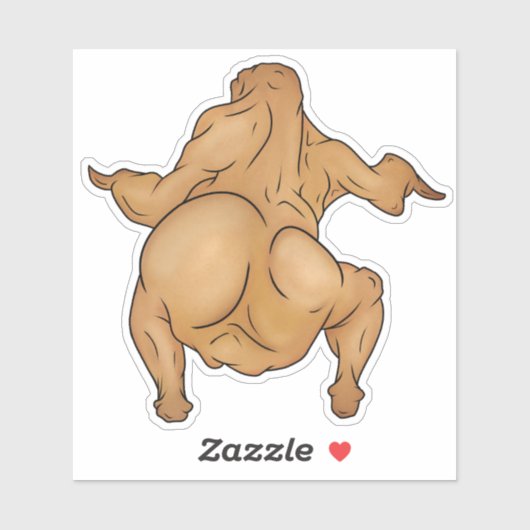 Thanksgiving Twerkey Sticker (Vel)