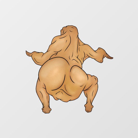 Thanksgiving Twerkey Window Cling Raamsticker (Vel)