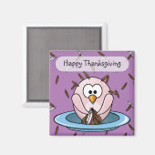 Thanksgiving uil magneet (Voorkant / Achterkant)