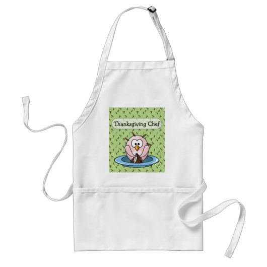Thanksgiving uil standaard schort (Voorkant)
