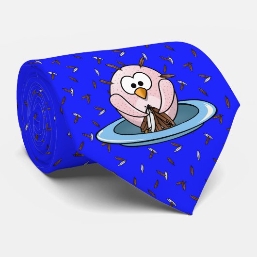 Thanksgiving uil stropdas (Opgerold)