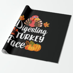 Thanksgiving uiteenvallen Turkije gezicht Cadeaupapier