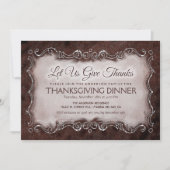 Thanksgiving uitnodigen - Laten we Bedankt geven Kaart (Voorkant)