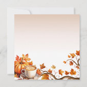 Thanksgiving Uitnodigen, Thanksgiving Diner Kaart (Achterkant)