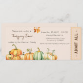 Thanksgiving uitnodigen, Thanksgiving diner uitnod Feestdagenkaart (Voorkant / Achterkant)