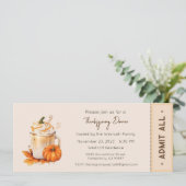 Thanksgiving uitnodigen, Thanksgiving diner uitnod Kaart (Staand voorkant)