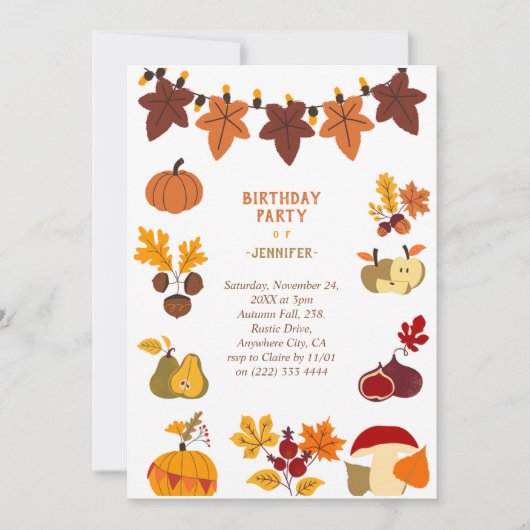 Thanksgiving Uitnodiging (Voorkant)