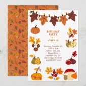 Thanksgiving Uitnodiging (Voorkant / Achterkant)