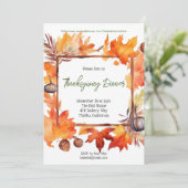 Thanksgiving Uitnodiging (Staand voorkant)