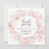 Thanksgiving Uitnodiging, Aangepaste, Elegante Uit Kaart (Voorkant)