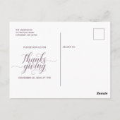 Thanksgiving Uitnodiging Briefkaart (Achterkant)