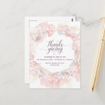 Thanksgiving Uitnodiging Briefkaart