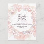 Thanksgiving Uitnodiging Briefkaart (Voorkant)