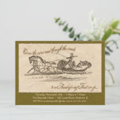 Thanksgiving Uitnodiging - Groen (Staand voorkant)